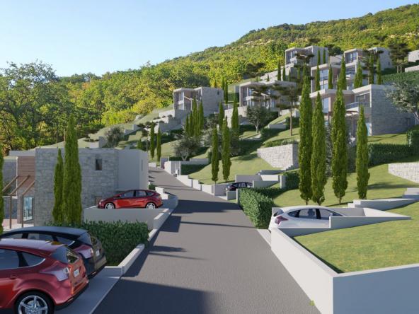 Townhouses and villas in a gated community in Kavachi