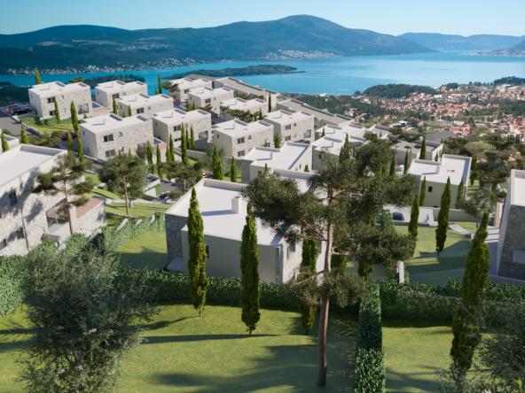 Townhouses and villas in a gated community in Kavachi
