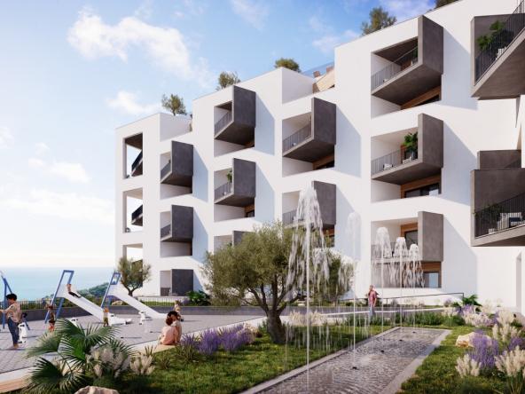 Apartments under construction in a new project in Becici