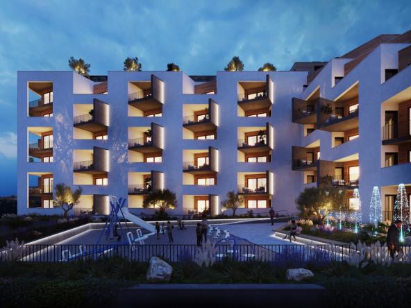 Apartments under construction in a new project in Becici