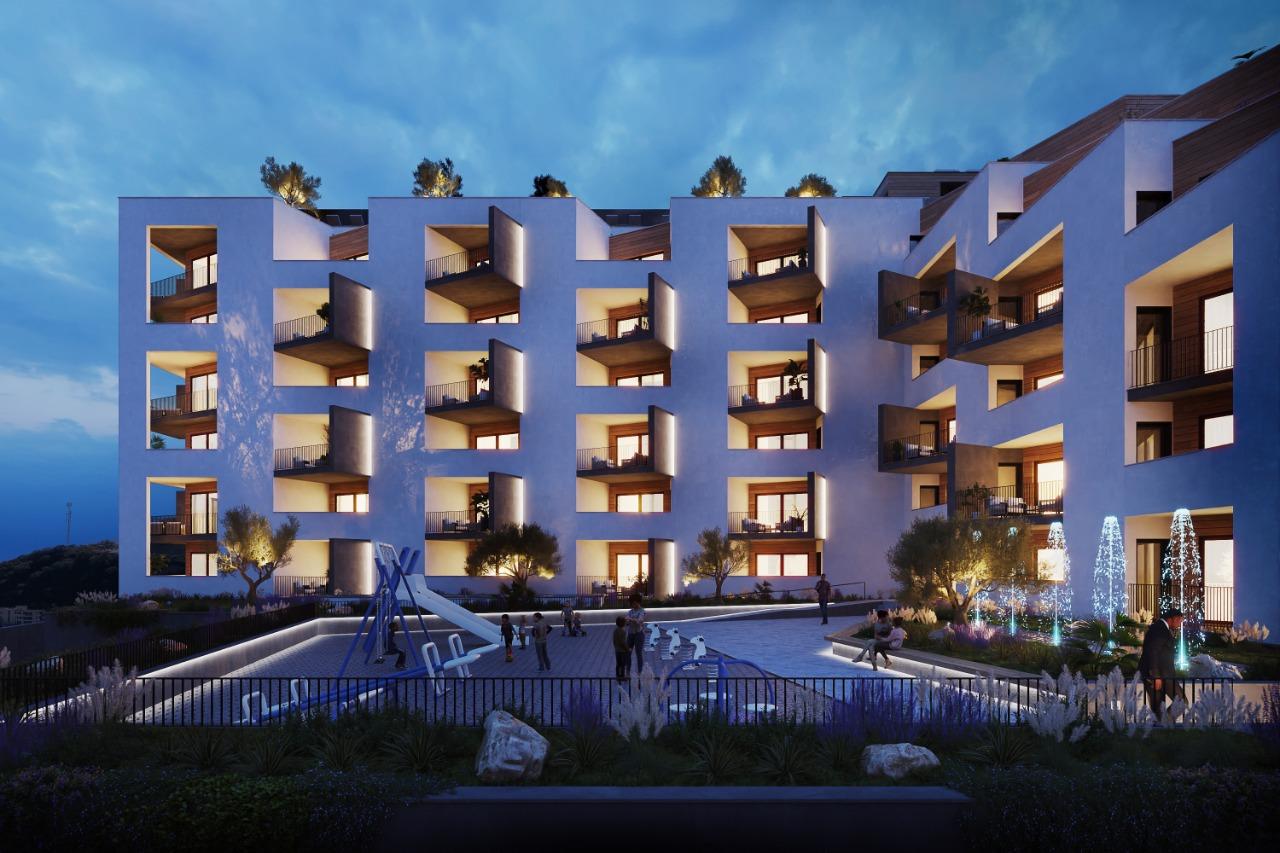 Apartments under construction in a new project in Becici