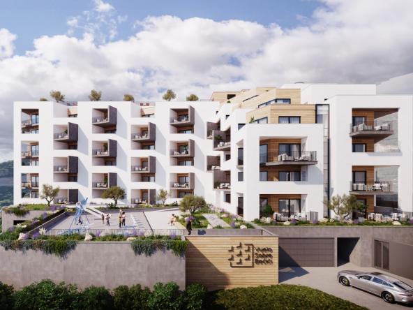 Apartments under construction in a new project in Becici