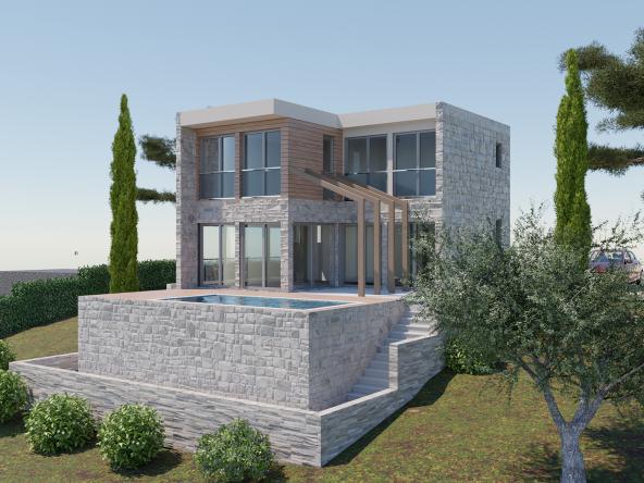 Townhouses and villas in a gated community in Kavachi