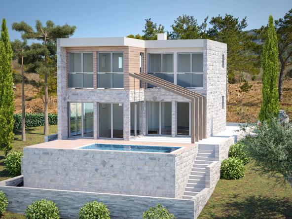 Townhouses and villas in a gated community in Kavachi