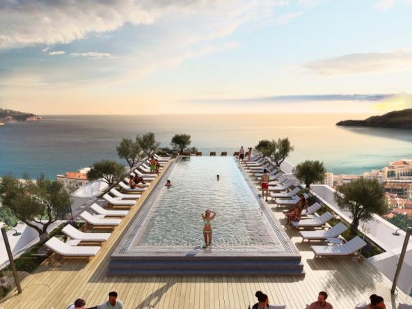 Apartments under construction in a new project in Becici