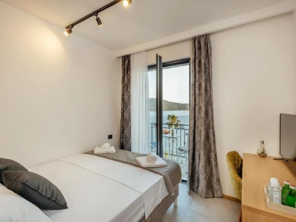 Sale of an operating hotel in the region of Herceg Novi. Magnificent location, first line to the sea, just 50 meters to the equipped beach.